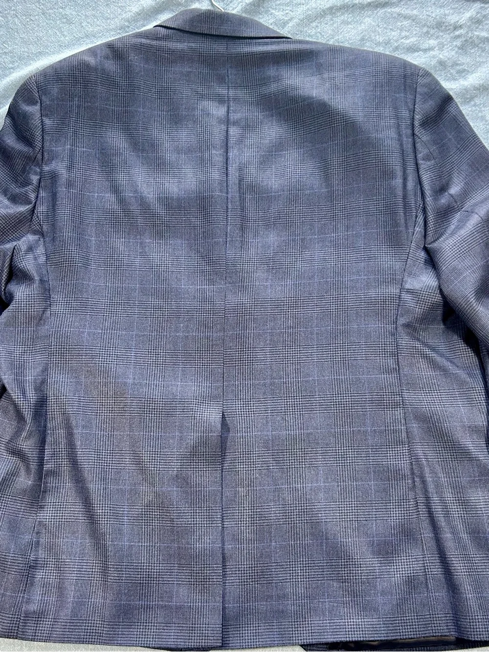 Ralph Lauren Blue Plaid Two-Button Sport Coat Blazer Jacket Modern